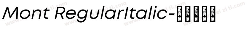 Mont RegularItalic字体转换